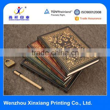 Wholesale Exquisite Vintage Hardcover Lock Diary Notebook with Custom Design