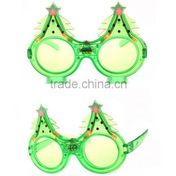 Fashion Led Christmas tree eye glasses, Christmas eye galsses, Fashion party eye glassess with customized shape