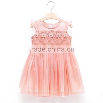 2015 fashion 1 year old baby one piece party dress designer
