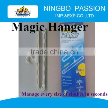 Hot Selling Multifunctional Magic Hanger/plastic hanger/hanger drying rack