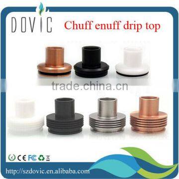 Hottest selling 22mm/28.5mm colorful chuff enuff drip top