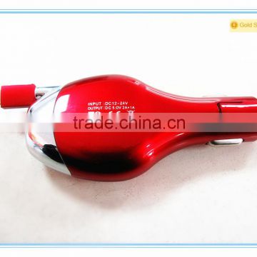 New innovation car charge, 5V 2A with retractable Micro cable car charge