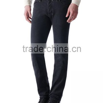 Fashionable Style Floral Print Paint Point Straight Leg Long Jeans For Men