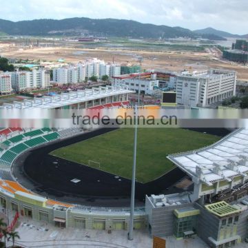 PTFE tensile fabric architecture with typhoon resiatance for stand roof of stadium in Macau