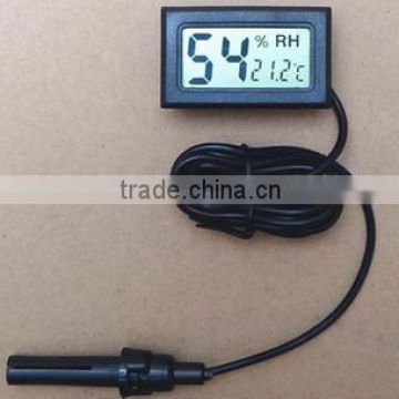 2016 new Professional Mini Probe LCD Digital Thermometer Hygrometer Temperature Humidity Meter Digital Display RH with probe