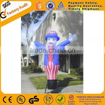 Hot and cheap inflatable Uncle Sam air dancer for sale F3058