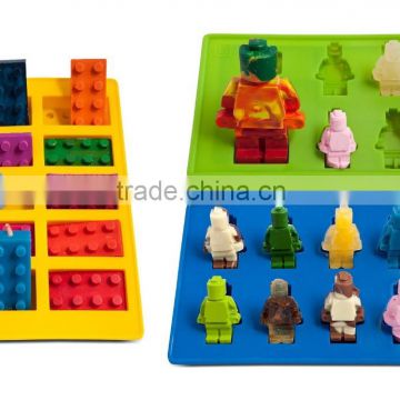 Wholesale FDA food grade bpa free cartoon characters lego shapes for candy molds chocolate
