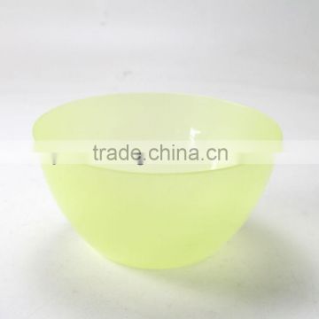 plastic yellow color bowl