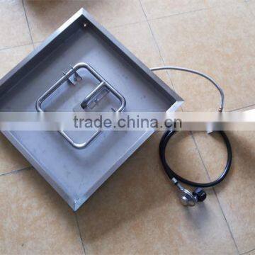 Outdoor Square Gas Fire PIt Burner for fire pit table