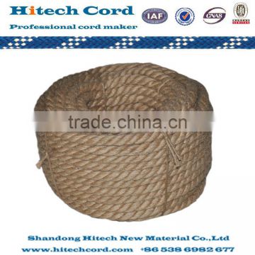 100% Natural Jute 3 Strands Twisted Rope