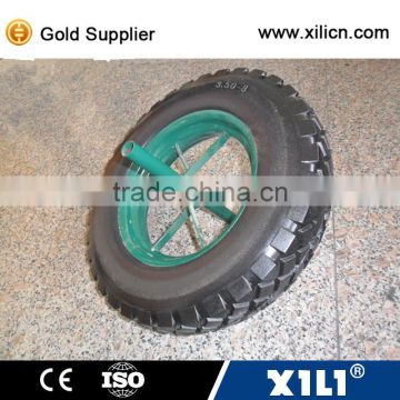 hot sale wheelbarrow sollid rubber tire / 16inch solid rubber wheel