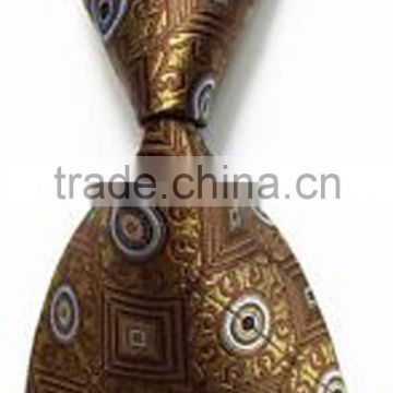 Elegantly designed Italian style chocolate 100%silk necktie