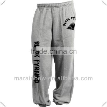 High quality China supplier Custom made men's fashion street jogger sweatpants with screen printing