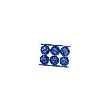 Blue 6pcs Round CNC Double Sided PCB Board FR4 2 layers Print Circuit Board
