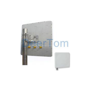 2400-2500MHz Dual Polarization 2.4GHz WIFI Indoor Outdoor Patch MIMO Panel Antenna with 3 connectors