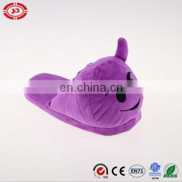 Purple monster fanshion plush soft stuffed slipper shoe