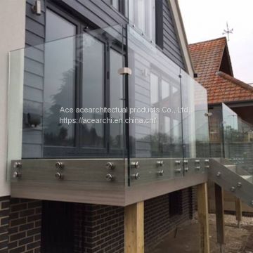 316 stainless steel glass standoff screw for frameless balcony railing  designs