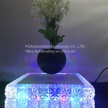 led crystal maglev floating levitated pot planter bonsai