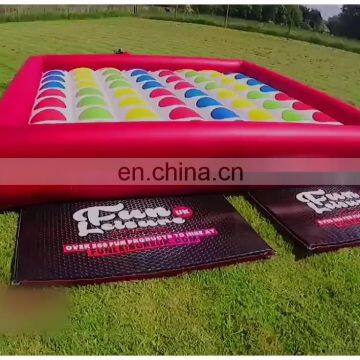 blow up hot sale china large custom inflatable twister game mat for adult
