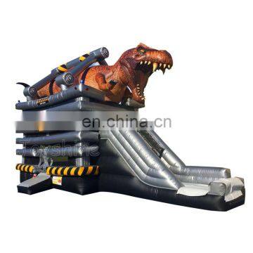 Ultimate T Rex Inflatable Kids Jumping Bouncer Commercial Dinosaur Bounce House With Slide