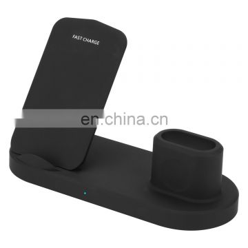 Fashion Black  Mobile Phone Collapsible  Shield wireless charging stand