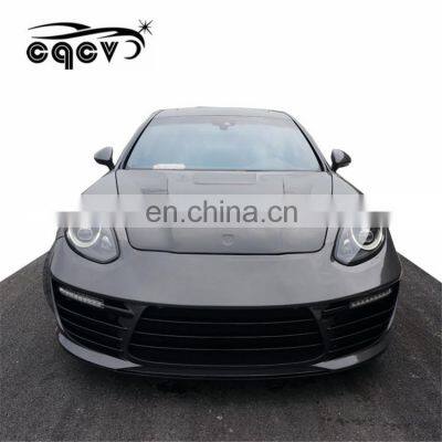 Newest CQCV style body kit for Porsche panamera 970 auto tuning front bumper rear bumper carbon fiber rear lip hood wing spoiler