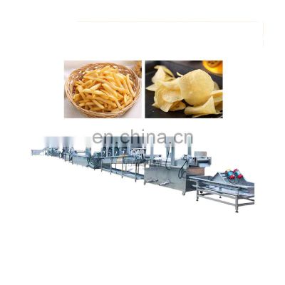 Industrial Automatic Frozen French Fries Machine Line Potato Chips Food Machinery for sale