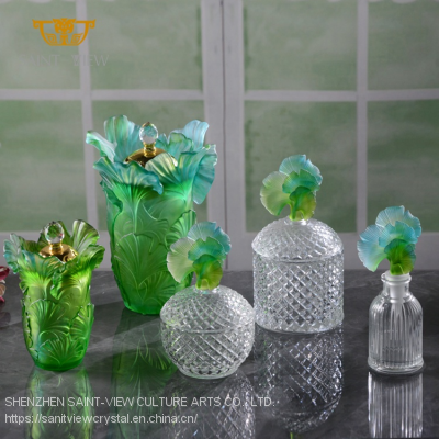 2022 Ramadan New Wholesale Bakhoor Burner Luxury Perfume Bottle Crystal Candy Jar