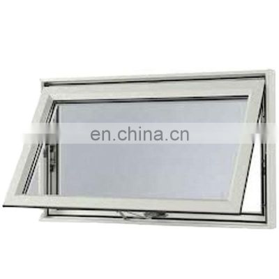 Top hung outward pvc /vinyl window China supplier or aluminum frame glass awing window