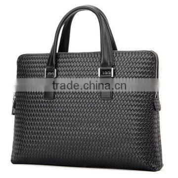 Men's high quality business leather laptop bag