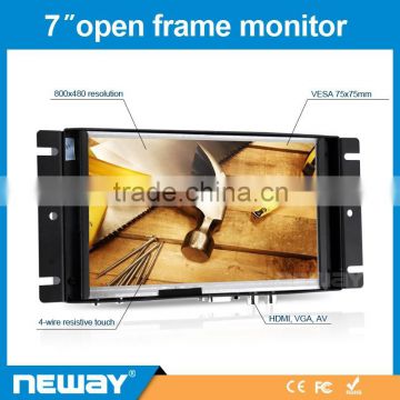 7 inch open frame lcd touch panel medical monitor with vga input