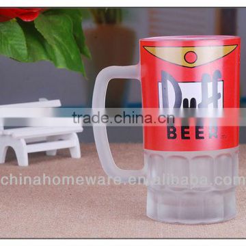 High capacity thickening drinking glass cup