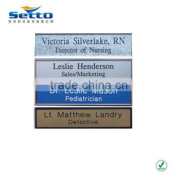 Custom steel cheap nameplate with logo