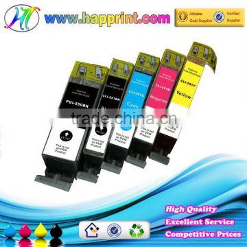 For Canon PGI-550 CLI-551 printing ink cartridge manufacturer wholesale compatible ink cartridges for Canon PGI-550 CLI-551