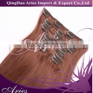 Wholesale clip in hair extension REMY cheap 100% human hair clip in hair extension