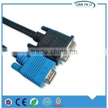 Lianfali factory DVI male to vga wiring diagram vga cable vga to composite cable