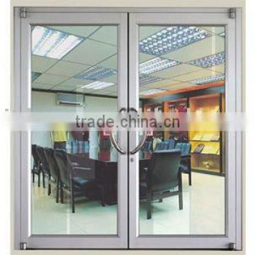 With aluminum alloy profile fixed frame glass door,used door closer.