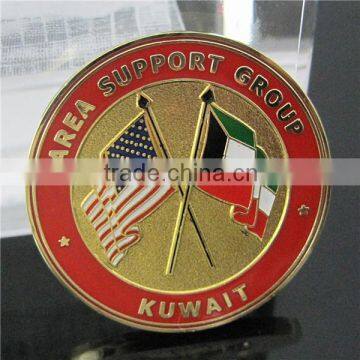 High Quality Metal Coin / Kuwait Military Coin / Souvenir Cross Flag Metal Medal