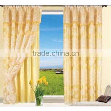 JHS-028 15 years top-rated golden seller newest 100% polyester jacquard finished curtain gauze