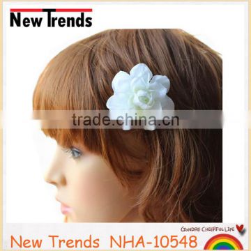 Colorful Bohemia fabric flower hair ornament flower side clip