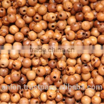 Olive Wood Round Beads 10 mm