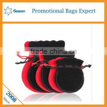 Custom wholesale drawstring velvet packing Jewelry bag and gift holder velvet pouch