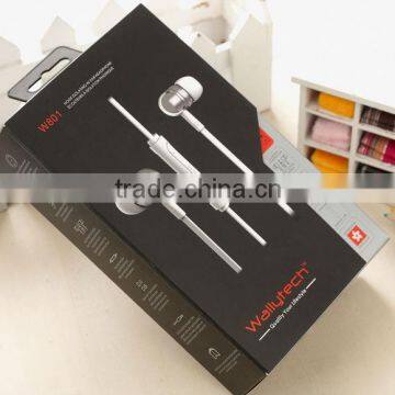 3.5mm For iphone 5 Headphones TPE Flat Cable with microphone and Volume Remote