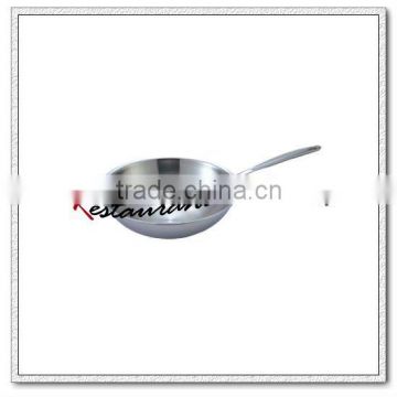 S190 Dia 250mm/ Dia 280mm Three-ply Copper Wok With Single Handle