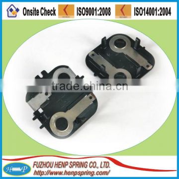 electronic flashlight battery contact plate springs