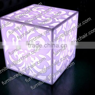 Shanghai Rechargeable Led Light Up Acrylic Cube Table For Sale
