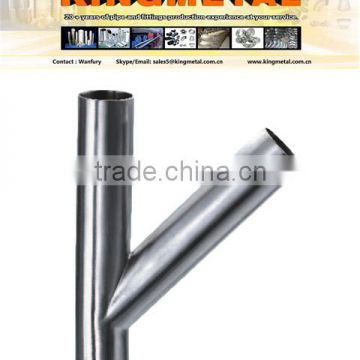 Ss 316L/304 6" 45 Degree Y Branch Pipe Fitting Lataral Tee