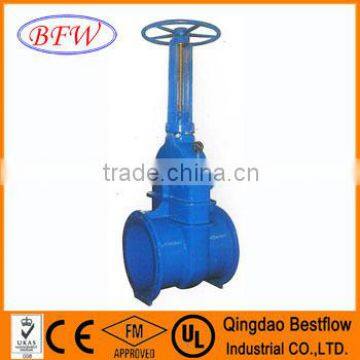 Extension stem resilient gate valve