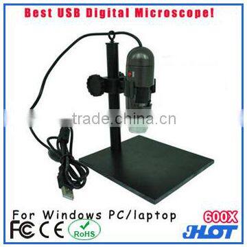 600 2MP digital microscope with high resolution, large magnification microscope