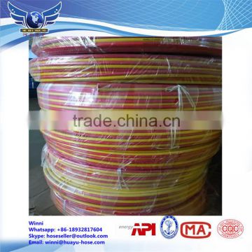 PVC twin welding hose two color twin air hose for Oxygen and Acetylene